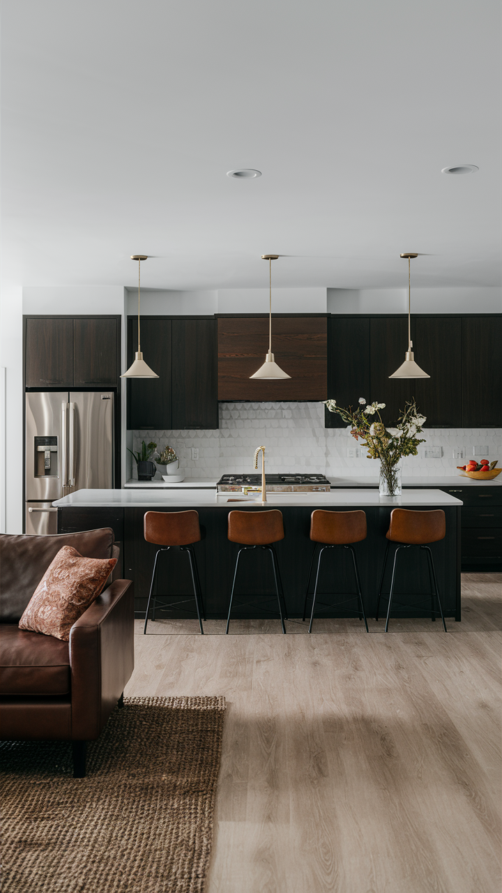 Дизайн open concept kitchen living room для компактних приміщень