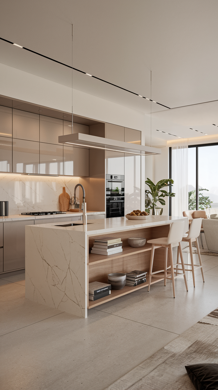 Дизайн open concept kitchen living room для компактних приміщень